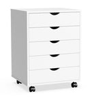 5-Drawer Mobile File Cabinet, Vertical Storage Cabinet with Wheels