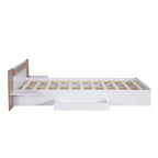 Queen Size Platform Bed with Storage Headboard, Drawers, USB Ports and Outlets