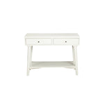 Consoletafel met twee laden en onderste plank, 42 x 14 x 33 in