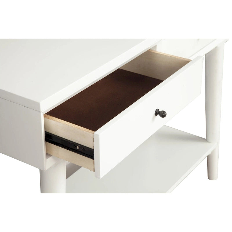 Consoletafel met twee laden en onderste plank, 42 x 14 x 33 in