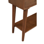 Consoletafel met twee laden en onderste plank, 42 x 14 x 33 in