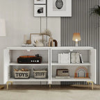 4-Door Sideboard Cabinet with Adjustable Shelves
