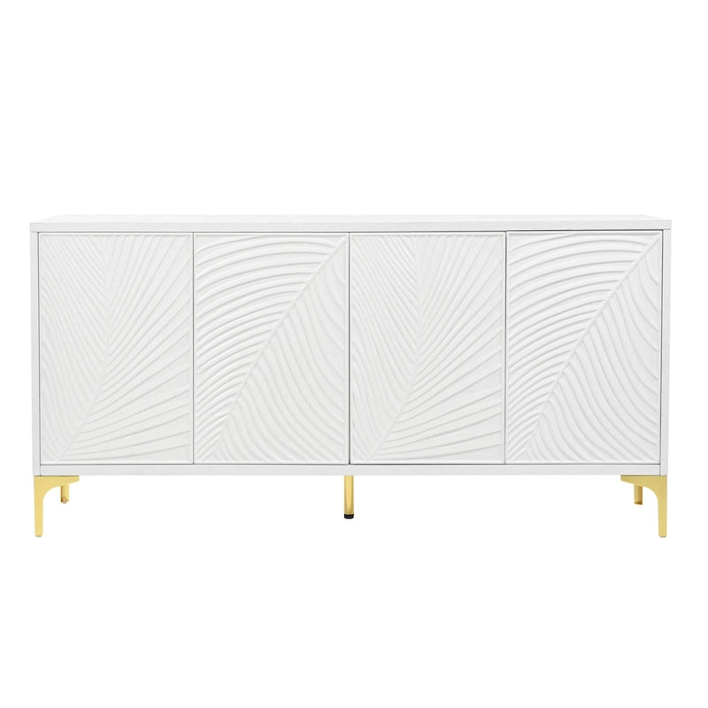 4-Door Sideboard Cabinet with Adjustable Shelves