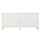 4-Door Sideboard Cabinet with Adjustable Shelves