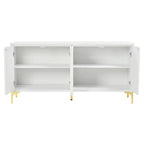4-Door Sideboard Cabinet with Adjustable Shelves