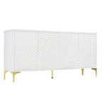 4-Door Sideboard Cabinet with Adjustable Shelves