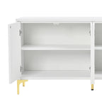 4-Door Sideboard Cabinet with Adjustable Shelves