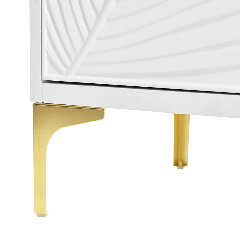 4-Door Sideboard Cabinet with Adjustable Shelves