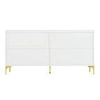 4-Door Sideboard Cabinet with Adjustable Shelves