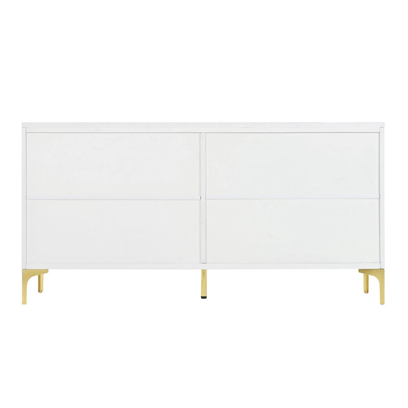 4-Door Sideboard Cabinet with Adjustable Shelves
