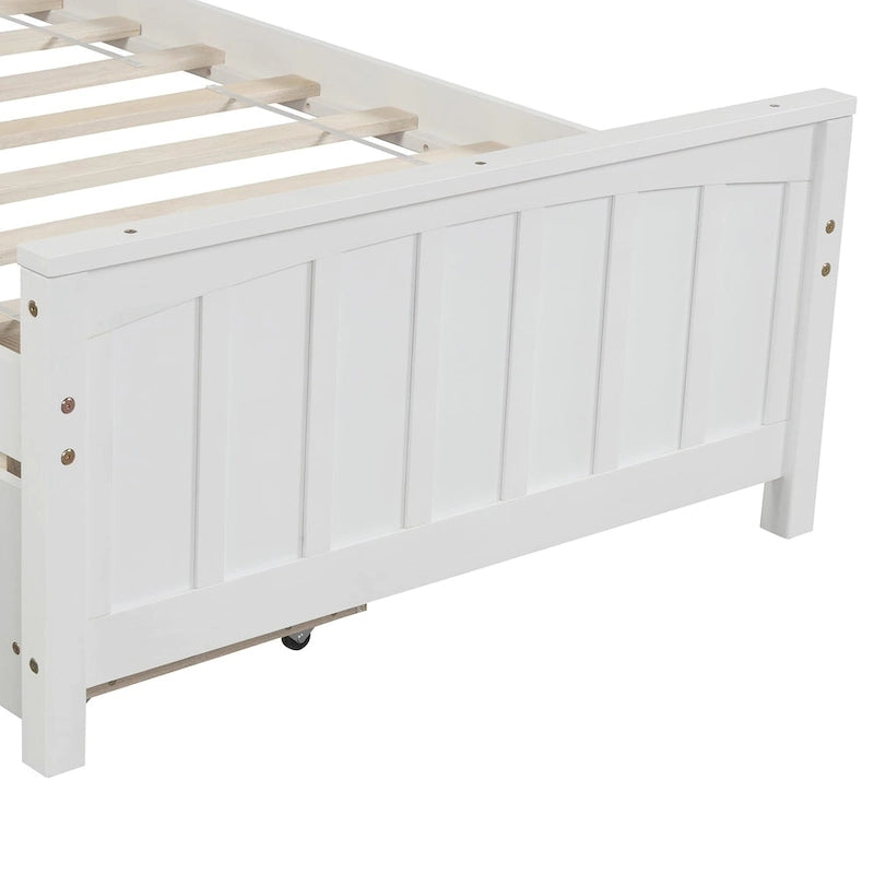 Twin Platform Bed with Two Drawers
