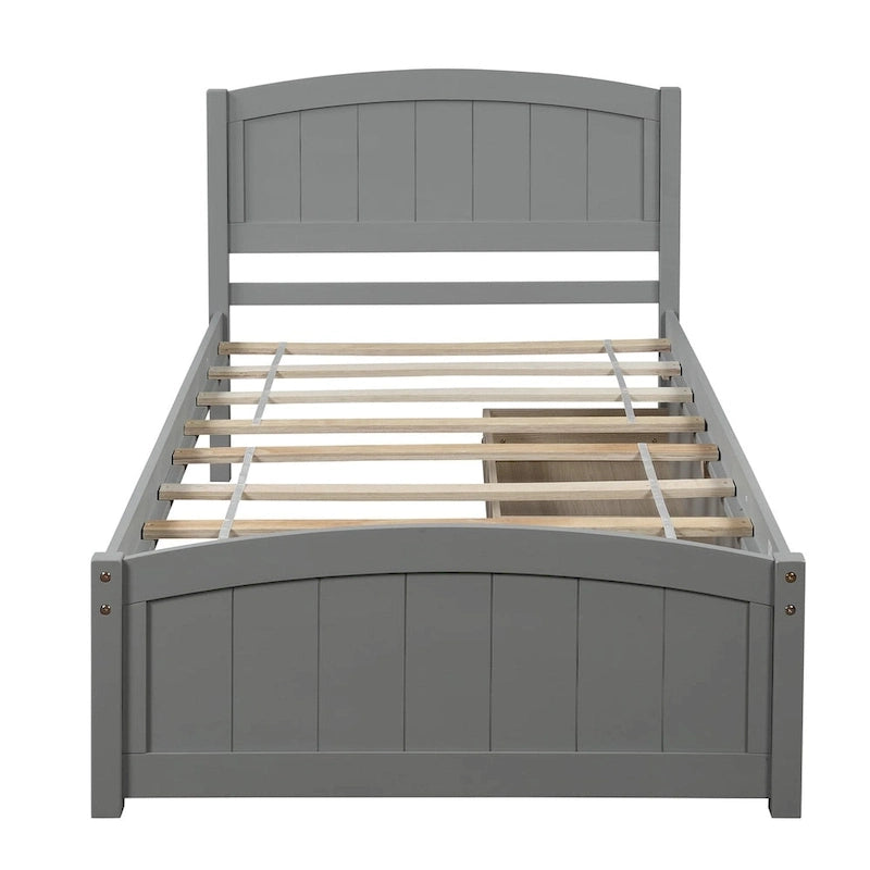 Twin Platform Bed with Two Drawers