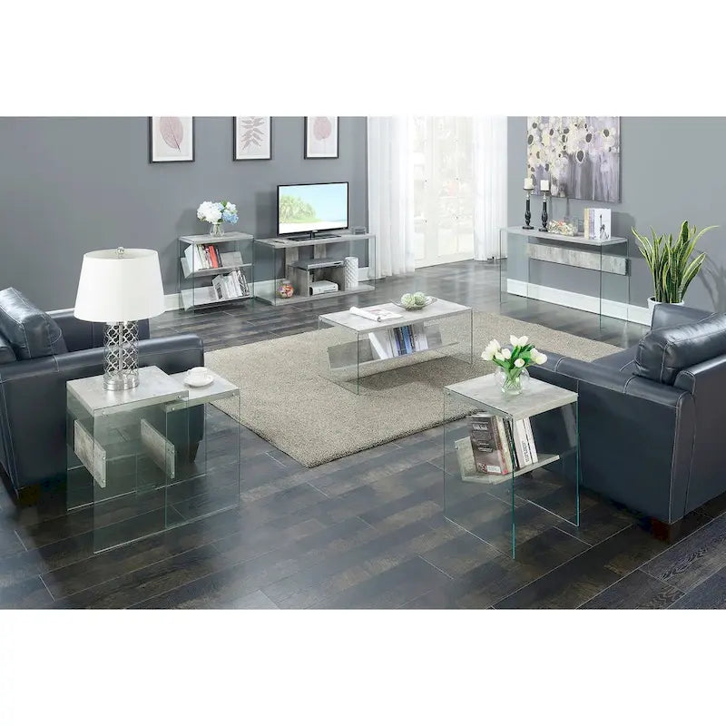 Glass Console Table and Desk
