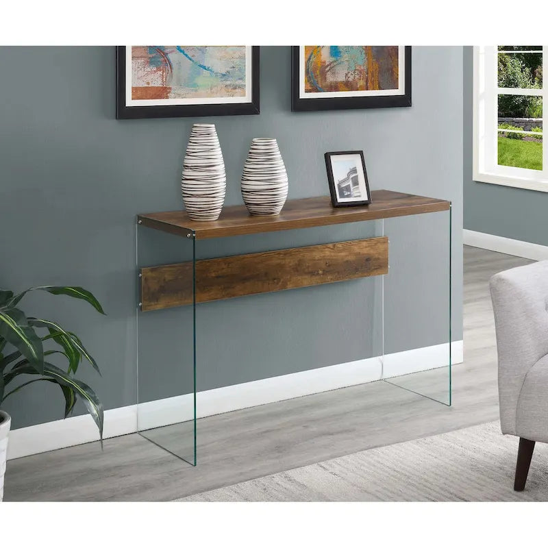 Glass Console Table and Desk