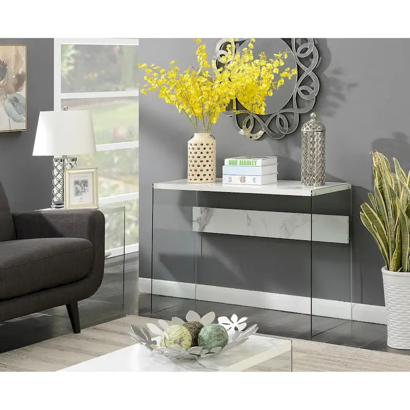 Glass Console Table and Desk
