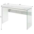 Glass Console Table and Desk