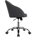 Verstellbarer, samtbezogener Drehstuhl für das Büro mit Armlehnen