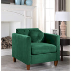 Poltrona in velluto effetto ciniglia stile Chesterfield