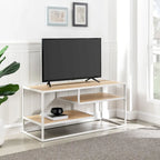 Modern TV Stand with Two Floating Shelves