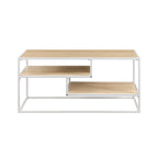 Modern TV Stand with Two Floating Shelves