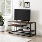 Modern TV Stand with Two Floating Shelves