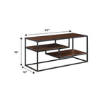 Modern TV Stand with Two Floating Shelves