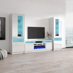 Modern Wall Unit Electric Fireplace Entertainment Center