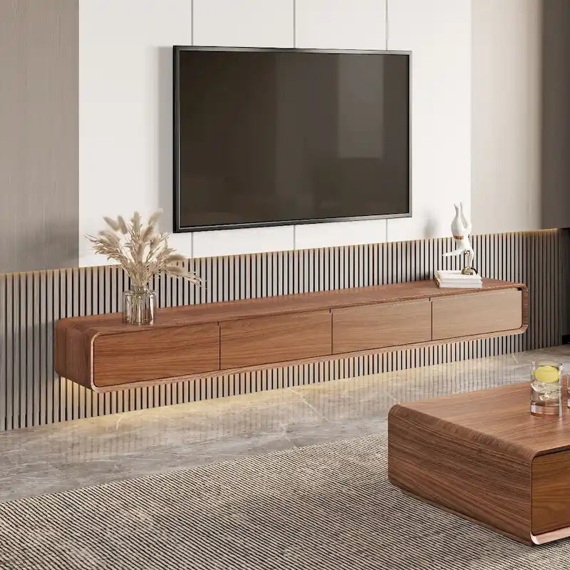 Wall-Mounted TV Stand with Storage