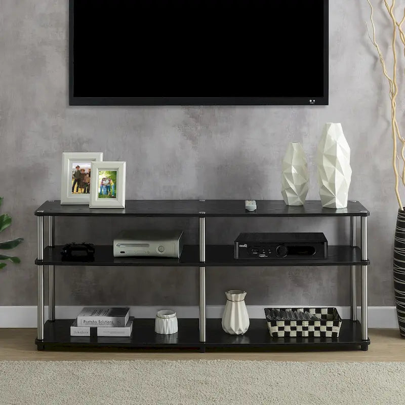 Offener TV-Ständer mit 3 Ebenen für Fernseher bis zu 65 Inches