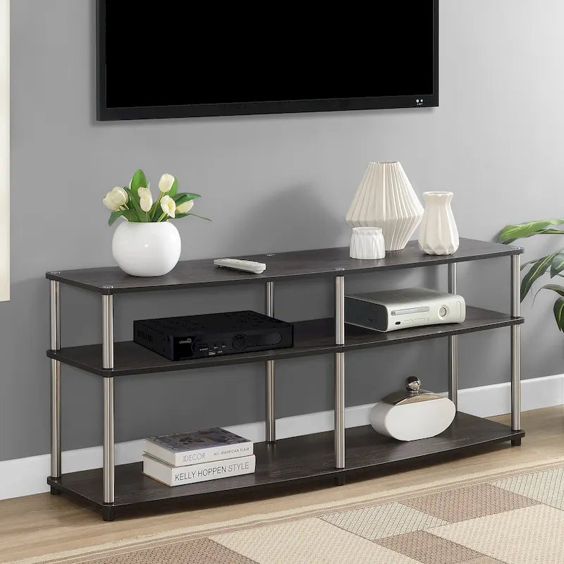 3-Tier Open TV Stand for TVs up to 65 Inches