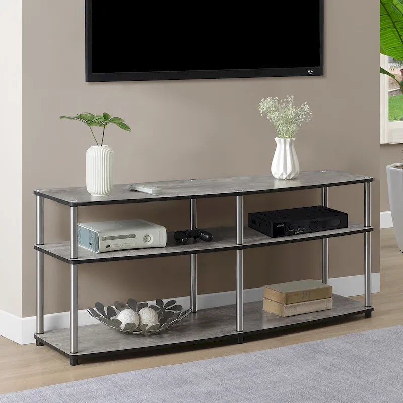3-Tier Open TV Stand for TVs up to 65 Inches