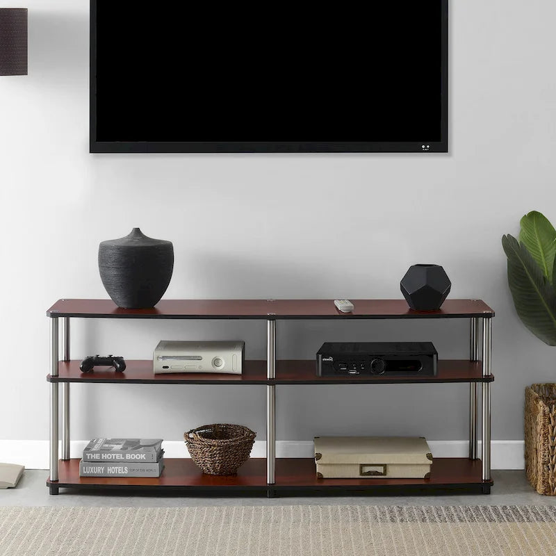 3-Tier Open TV Stand for TVs up to 65 Inches