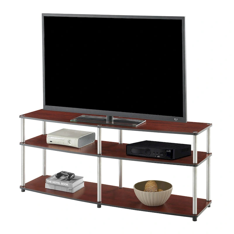 Offener TV-Ständer mit 3 Ebenen für Fernseher bis zu 65 Inches