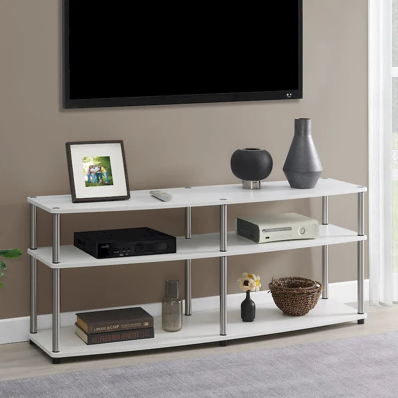 Offener TV-Ständer mit 3 Ebenen für Fernseher bis zu 65 Inches