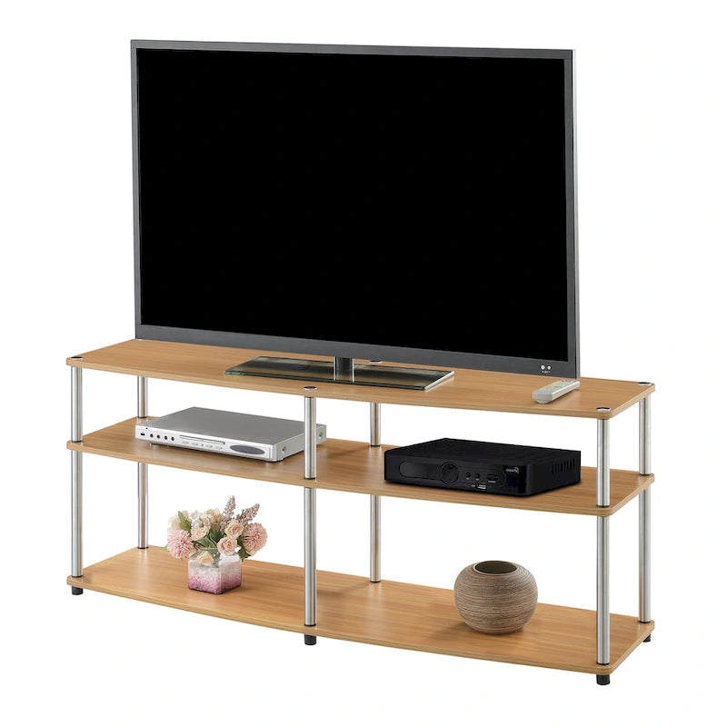Offener TV-Ständer mit 3 Ebenen für Fernseher bis zu 65 Inches