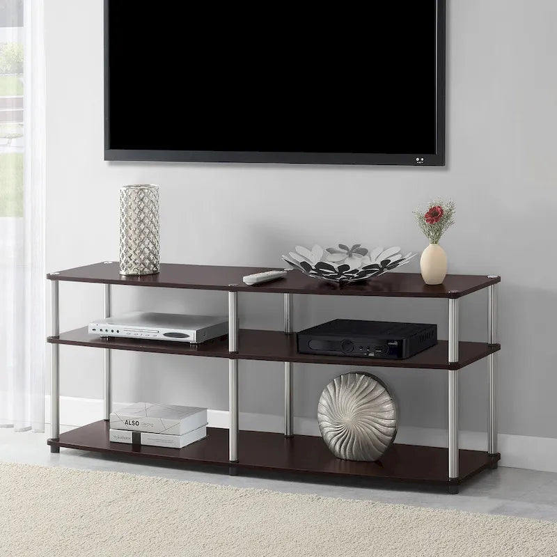 Offener TV-Ständer mit 3 Ebenen für Fernseher bis zu 65 Inches