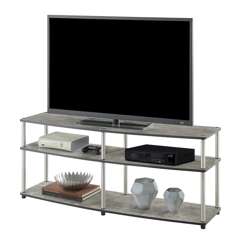 Offener TV-Ständer mit 3 Ebenen für Fernseher bis zu 65 Inches
