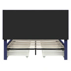 Upholstered Platform Bed with Four Underbed Drawers