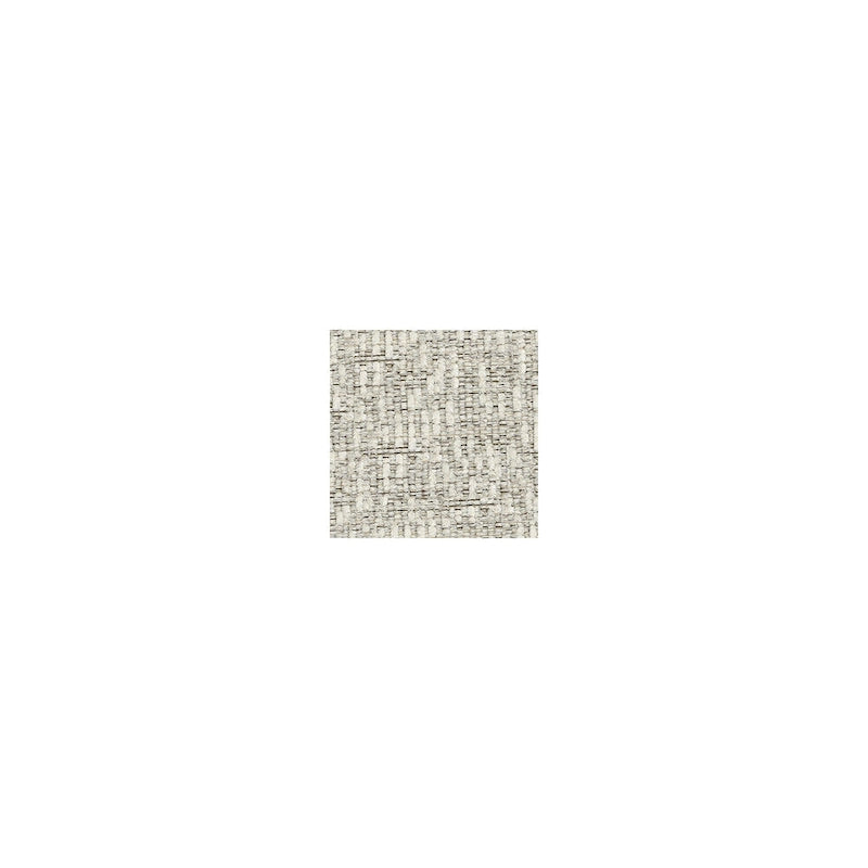 Beige Crosshatch Chenille Ottoman