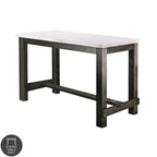 60-Inch Counter-Height Dining Table with Marble Top