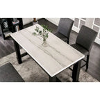 60-Inch Counter-Height Dining Table with Marble Top