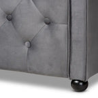 Upholstered Daybed with Trundle and Button-Tufted Back