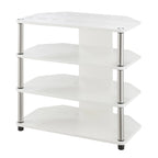 Four-Tier Corner TV Stand for TVs Up to 29 Inches Wide