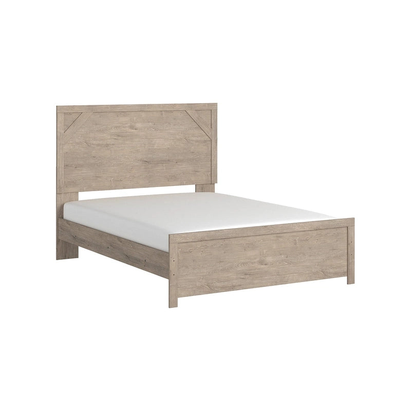 Light Brown Panel Bed