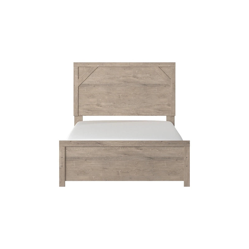 Light Brown Panel Bed