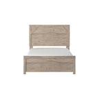 Light Brown Panel Bed