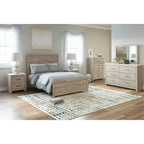 Light Brown Panel Bed