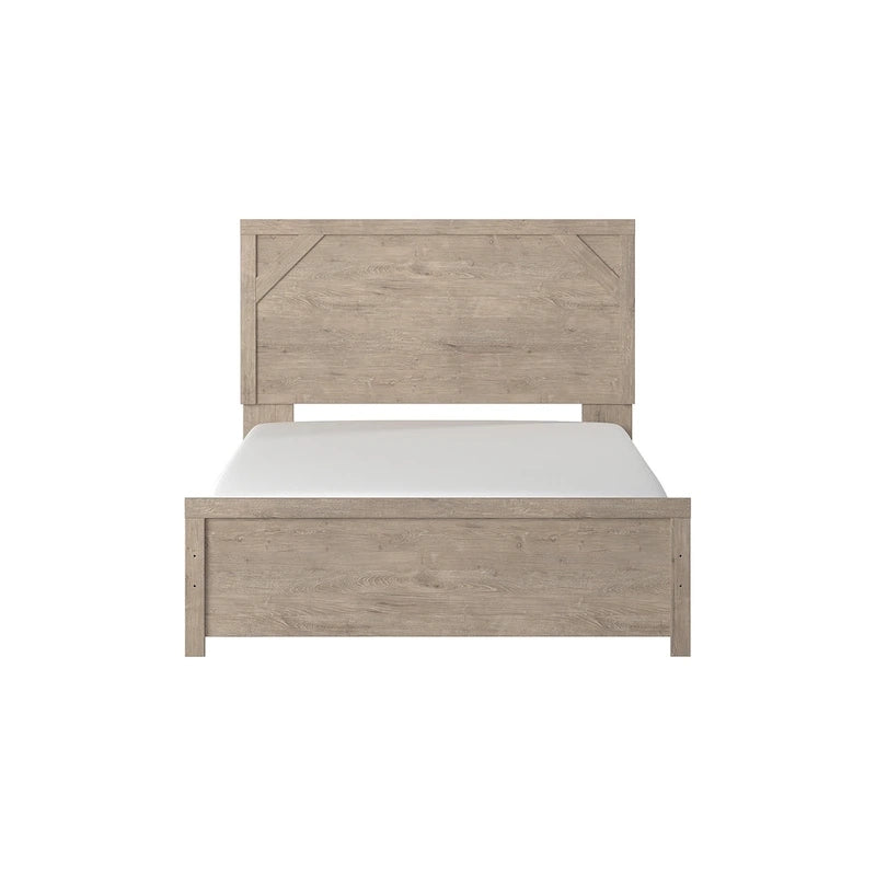 Light Brown Panel Bed