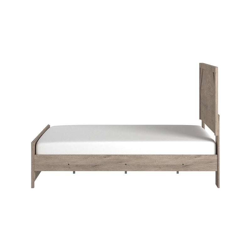 Light Brown Panel Bed