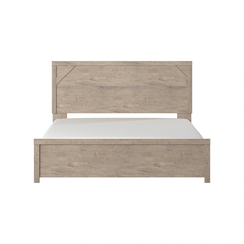 Light Brown Panel Bed